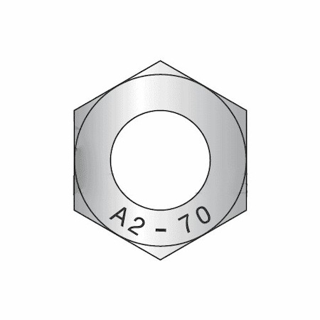 Newport Fasteners Hex Nut, M10-1.50, Stainless Steel, Not Graded, Plain, 8 mm Ht, 1000 PK 604051-BR-1000